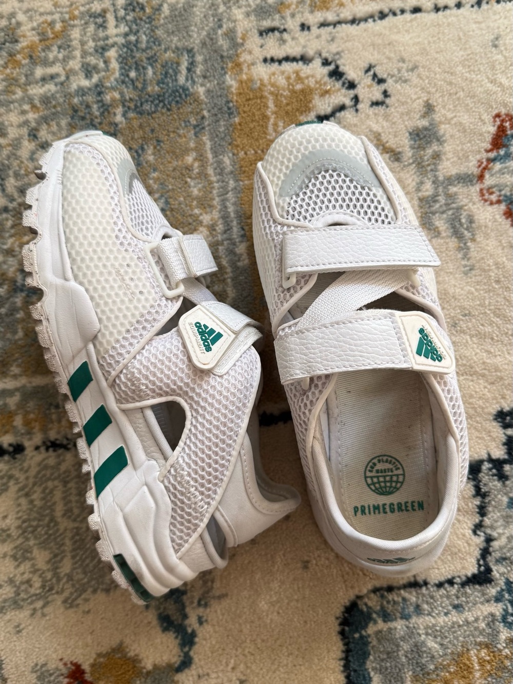 adidas women White & Green EQT93 Sneakers